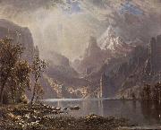 Albert Bierstadt In the Sierras oil painting on canvas